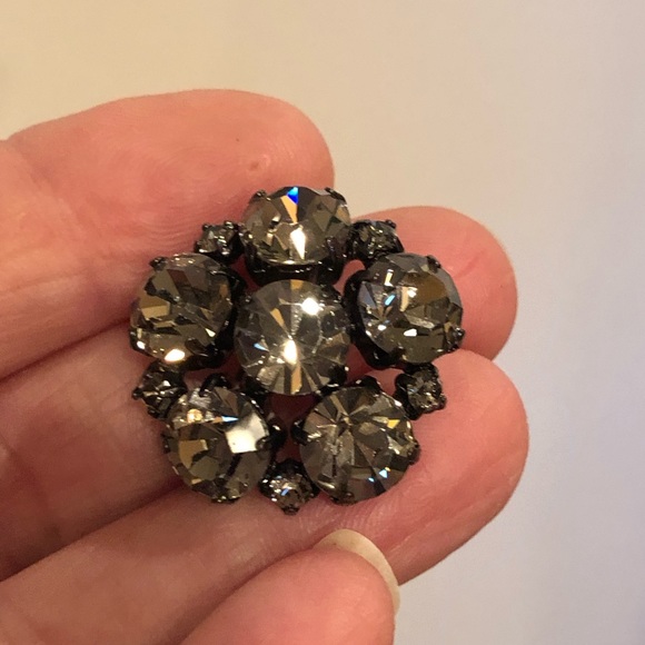 3/$35 Champagne Crystal Brooch/pin - Picture 1 of 6